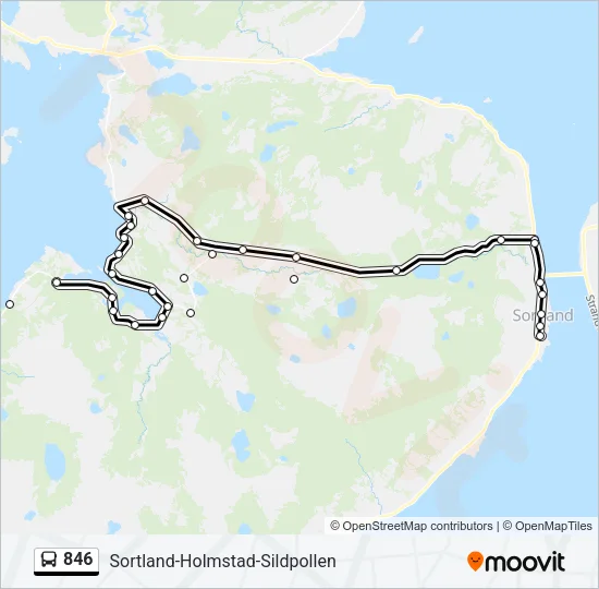 846 Bus Line Map