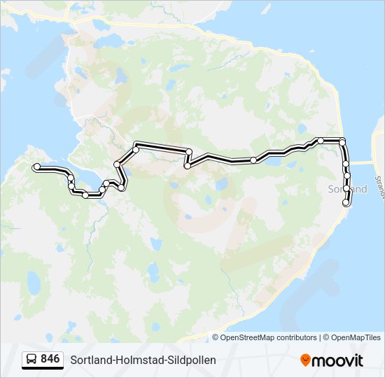 846 Bus Line Map