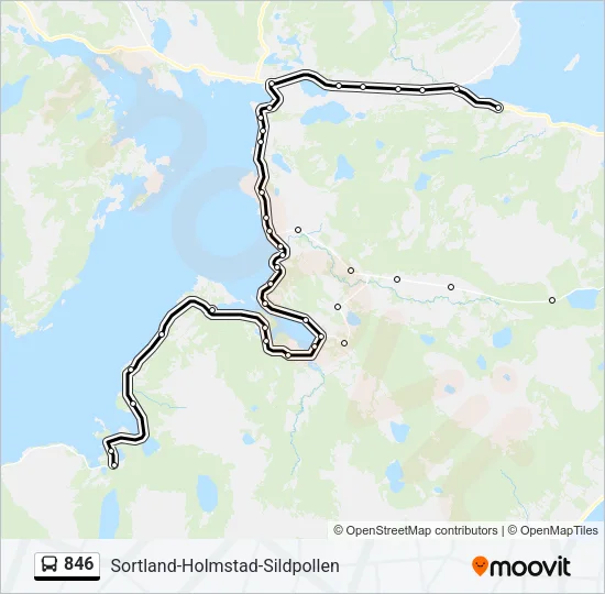 846 Bus Line Map
