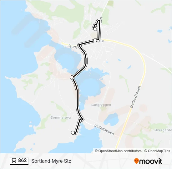 862 Bus Line Map