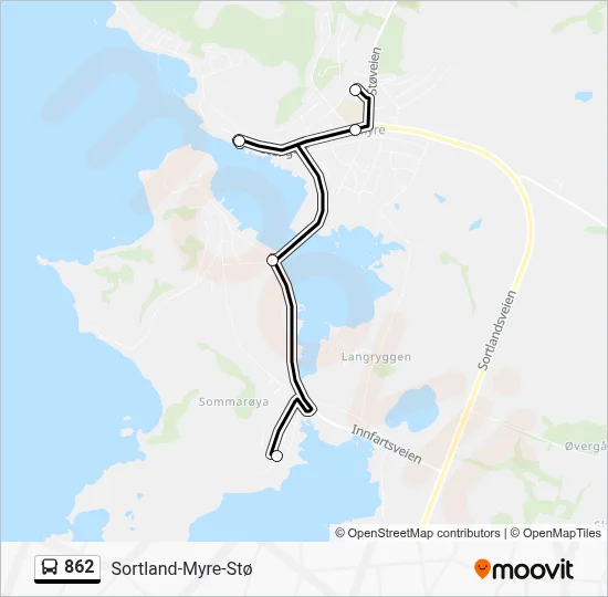862 Bus Line Map