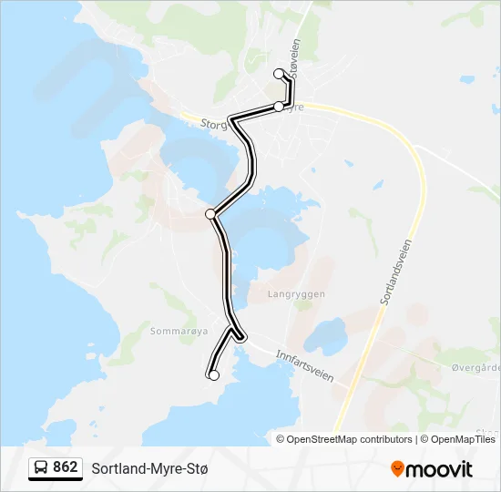 862 Bus Line Map