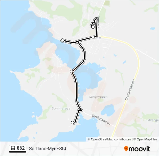862 Bus Line Map