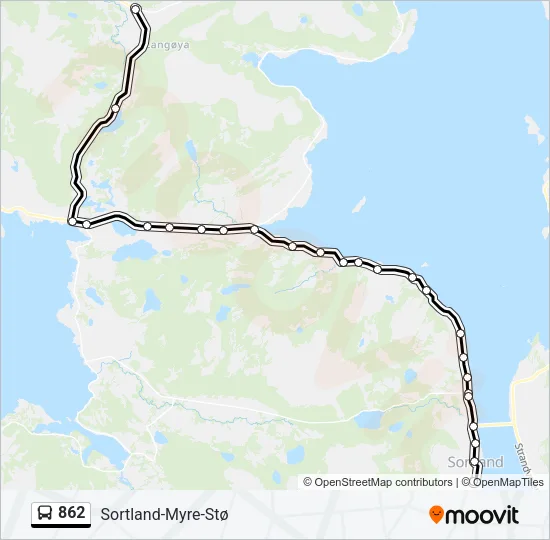 862 Bus Line Map