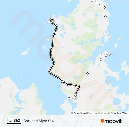 862 Bus Line Map