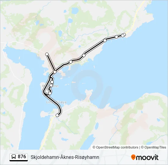 876 Bus Line Map