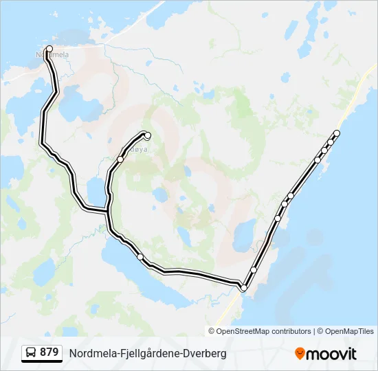 879 Bus Line Map