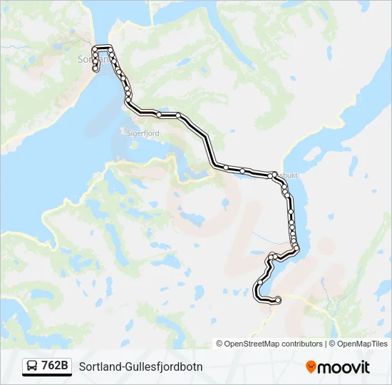 762B Bus Line Map