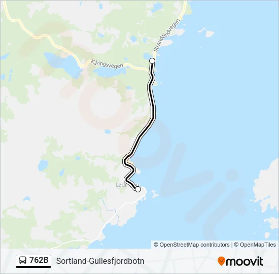 762B Bus Line Map