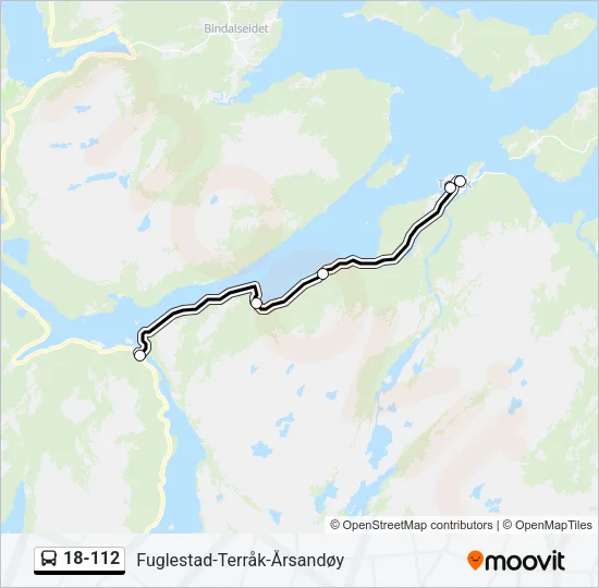 18-112 Bus Line Map