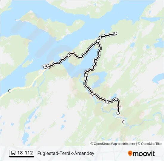 18-112 Bus Line Map