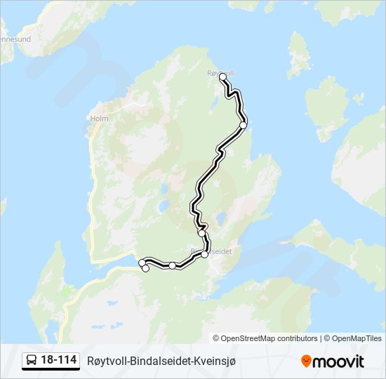 18-114 buss Linjekart