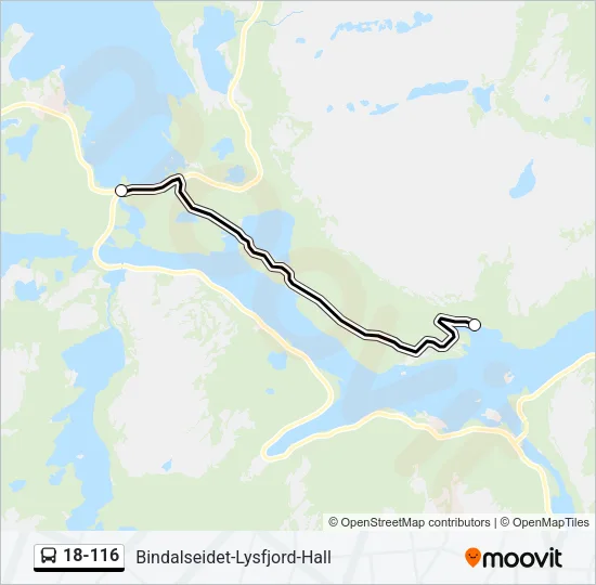 18-116 Bus Line Map