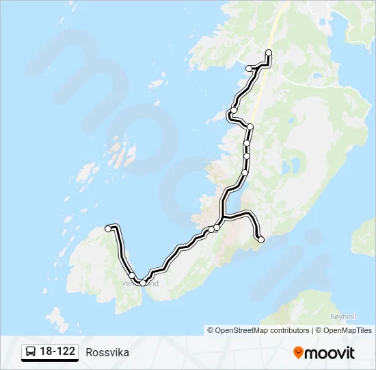 18-122 Bus Line Map