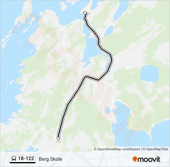 18-122 Bus Line Map