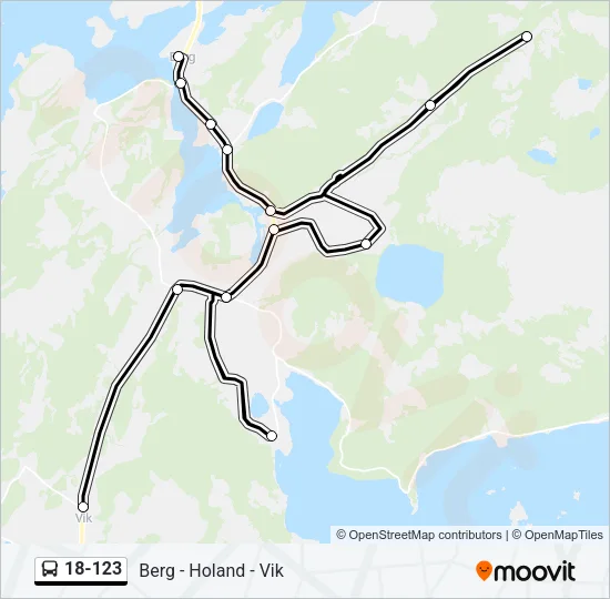 18-123 Bus Line Map