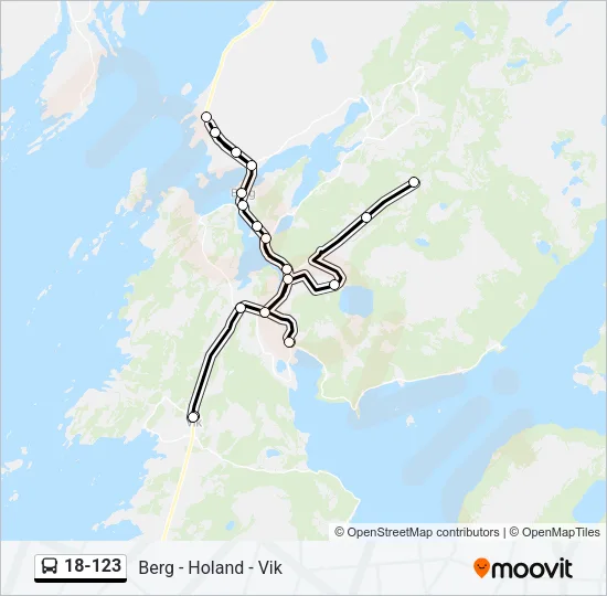 18-123 Bus Line Map
