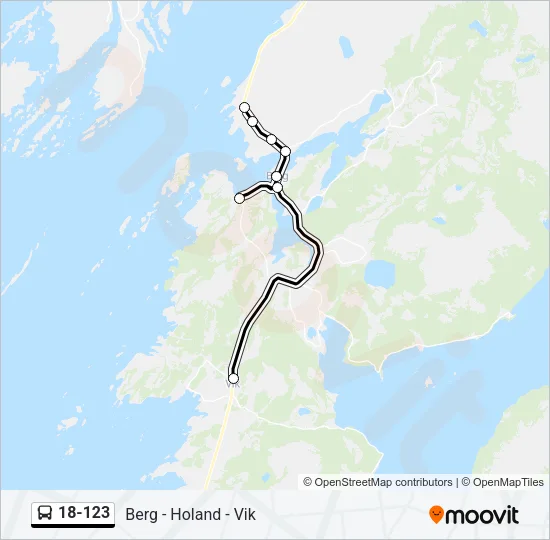 18-123 Bus Line Map