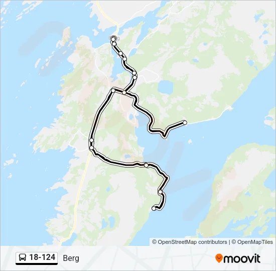 18-124 Bus Line Map
