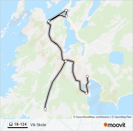 18-124 Bus Line Map