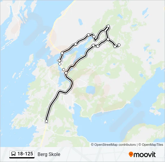 18-125 Bus Line Map