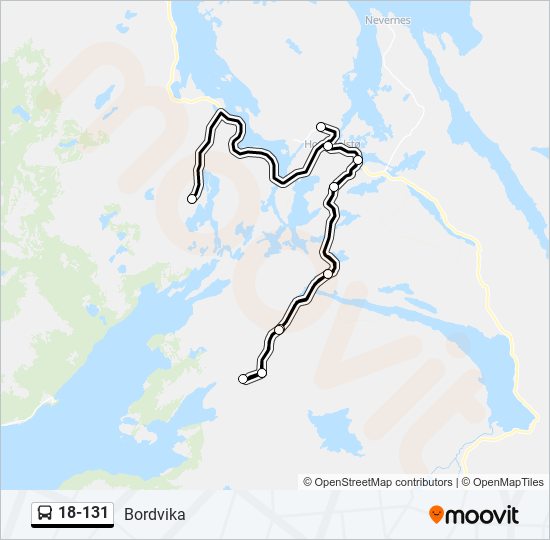 18-131 buss Linjekart