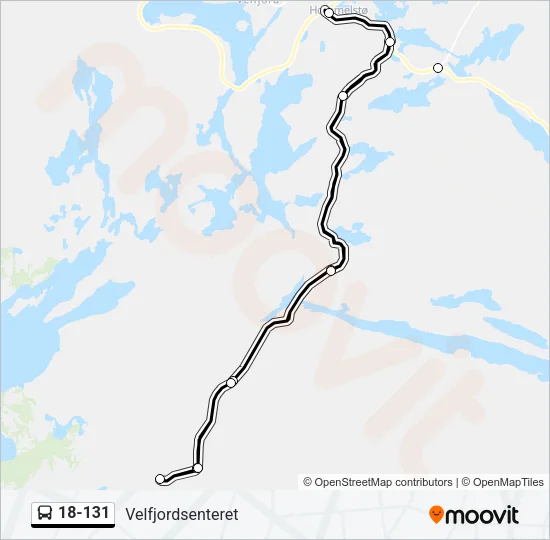 18-131 Bus Line Map