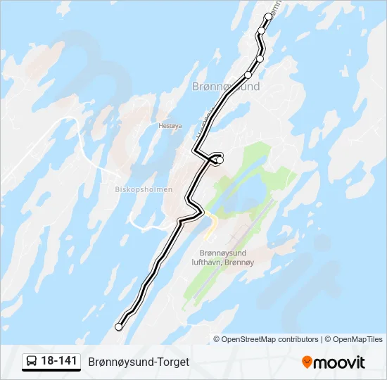 18-141 Bus Line Map