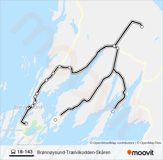 18-143 Bus Line Map