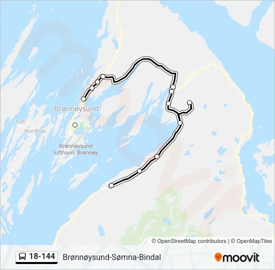 18-144 Bus Line Map