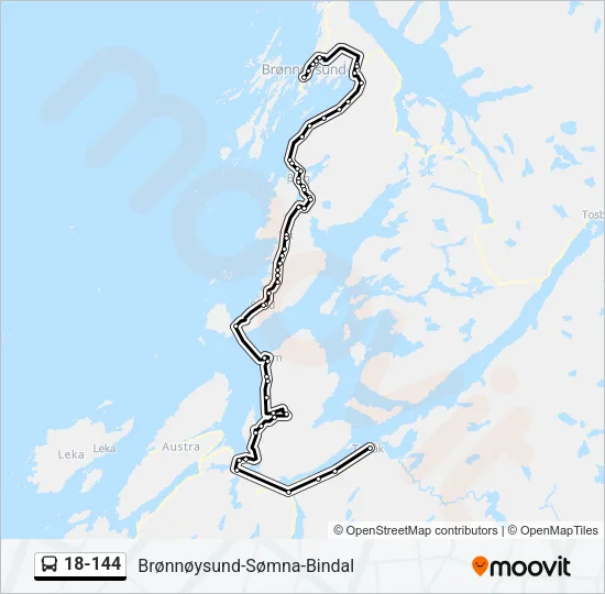 18-144 Bus Line Map