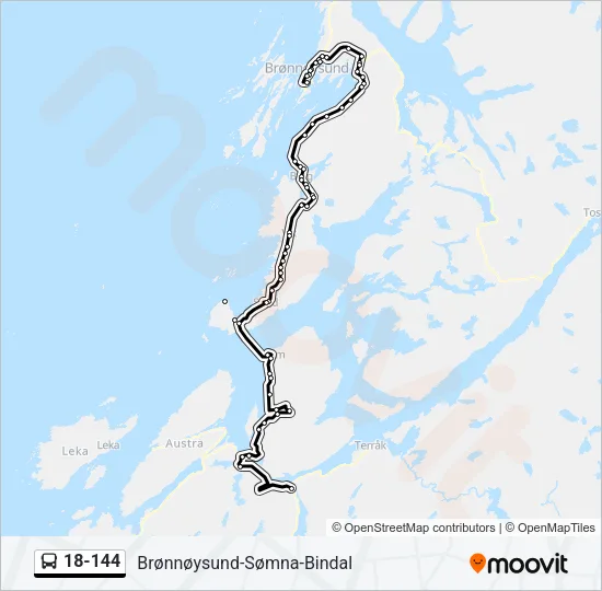 18-144 Bus Line Map