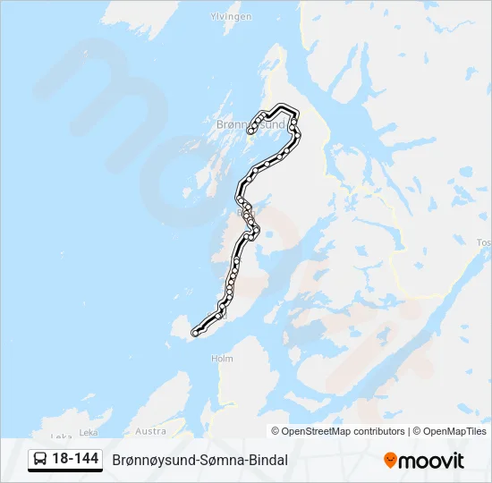 18-144 Bus Line Map