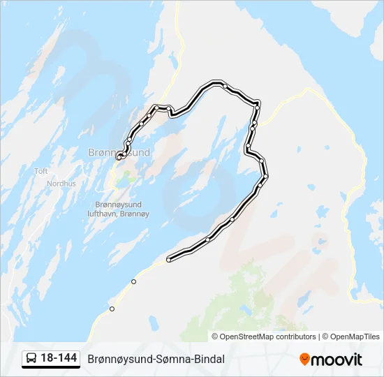 18-144 Bus Line Map
