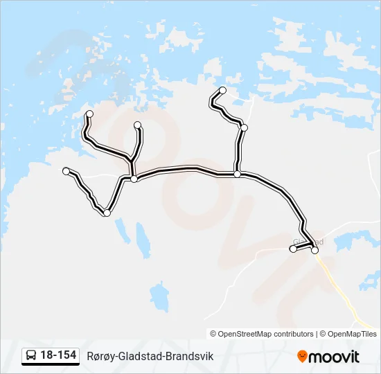 18-154 Bus Line Map