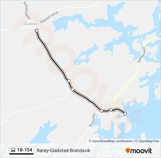 18-154 Bus Line Map