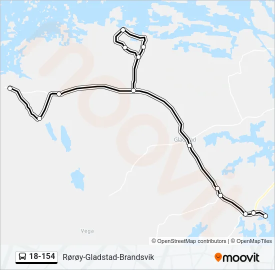 18-154 Bus Line Map