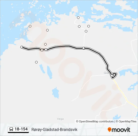18-154 Bus Line Map