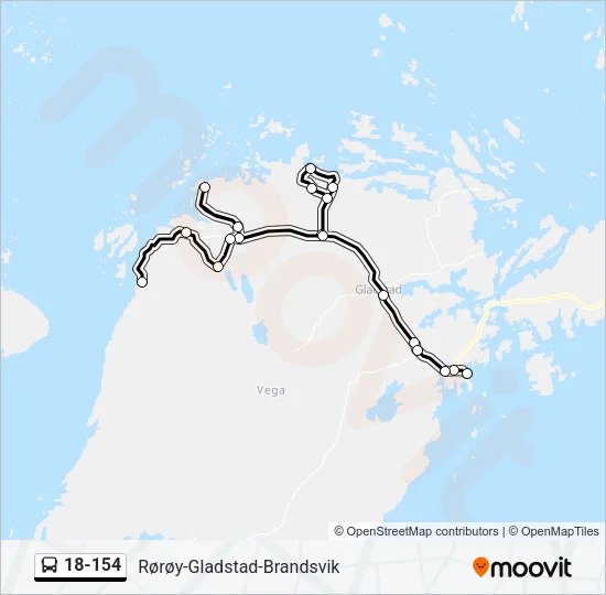 18-154 Bus Line Map