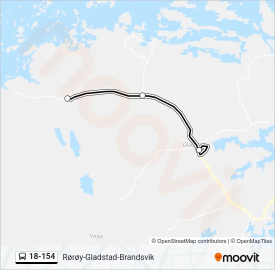 18-154 Bus Line Map