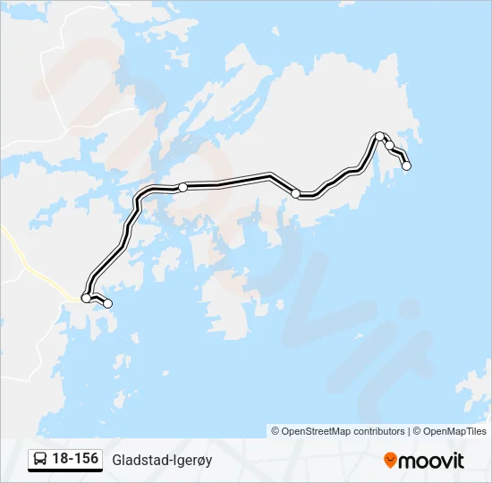 18-156 Bus Line Map