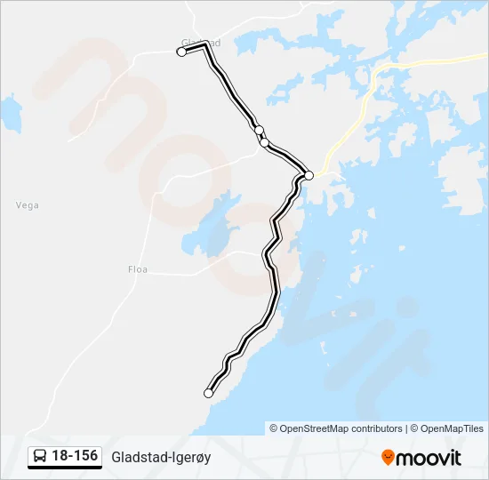 18-156 Bus Line Map