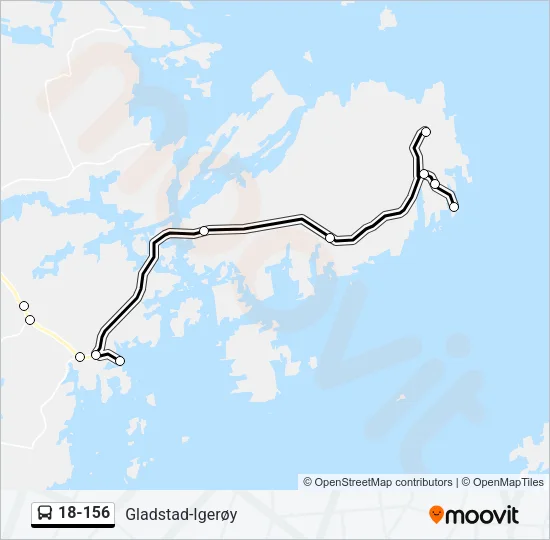 18-156 Bus Line Map