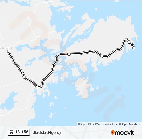 18-156 Bus Line Map