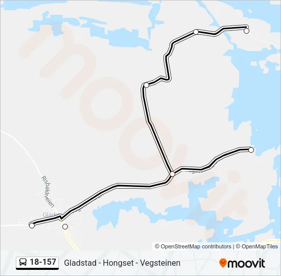 18-157 Bus Line Map