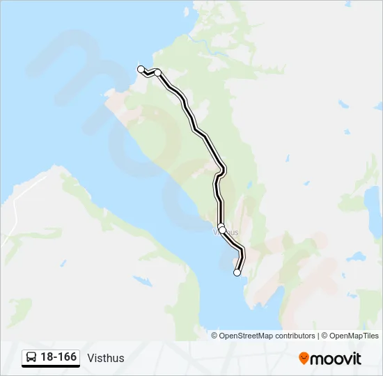 18-166 Bus Line Map