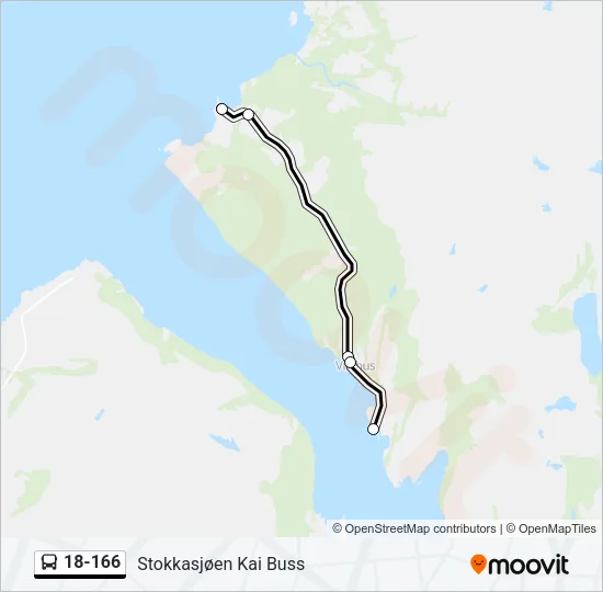 18-166 Bus Line Map