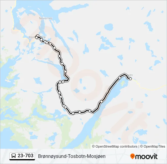 23-703 Bus Line Map