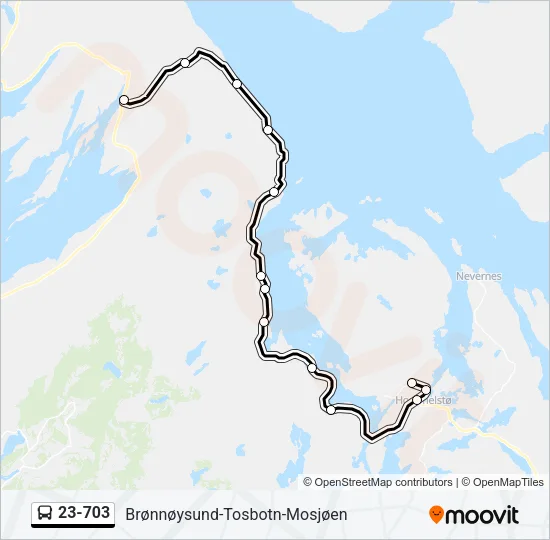 23-703 Bus Line Map