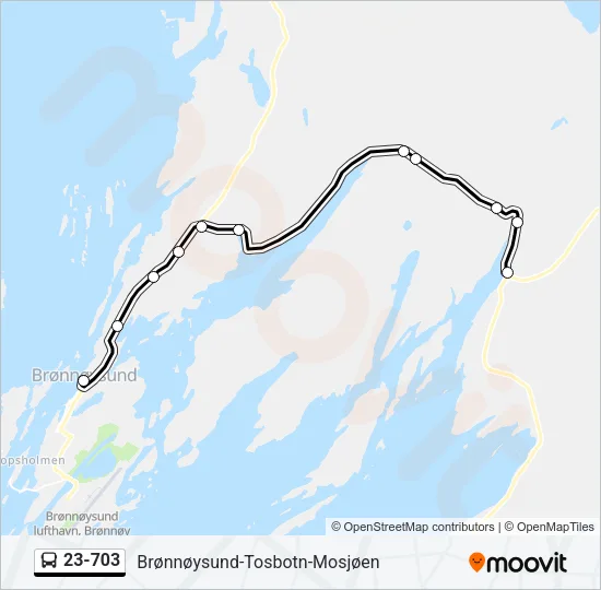 23-703 Bus Line Map